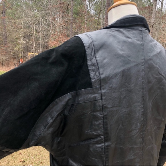 Vintage leather trench coat - Picture 11 of 14